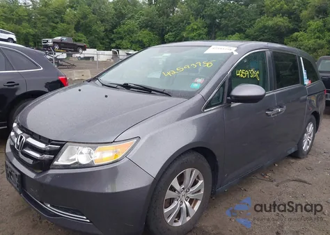 2014 Honda Odyssey Ex-L из США, поврежденный, VIN 5FNRL5H62EB040271